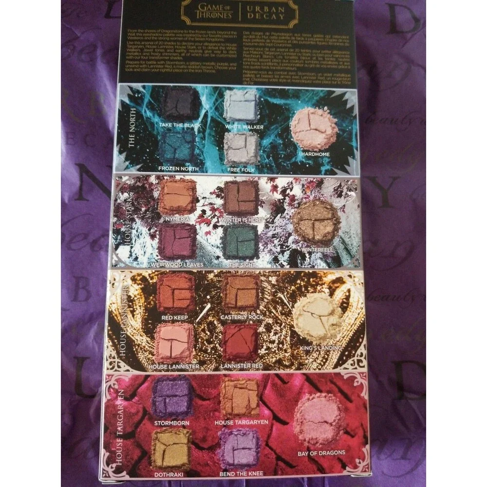 GAME OF THRONES Eye Shadow Palette 20 Shade - Limited Ed by Urban Decay